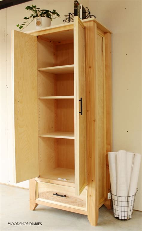 Diy Wardrobe Armoire Cabinet Using 2x4s And Plywood Laptrinhx News