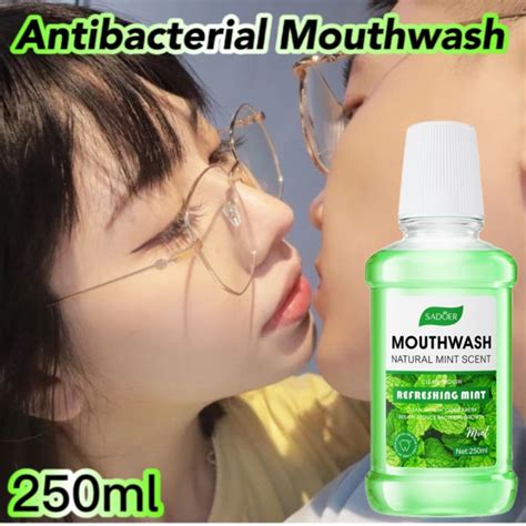 antibacterial mouthwash oral care mouth rinse mint peach lemon fresh breath oral rinse lasting