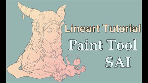 Paint Tool Sai Lineart Tutorial For Beginners Youtube