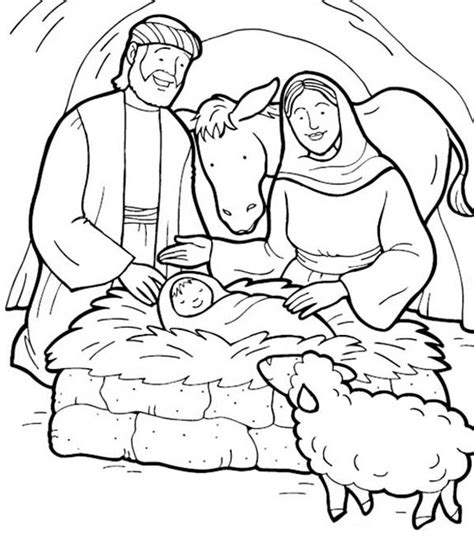 Jesus Is Born Bible Christmas Story Coloring Pages Best Place To