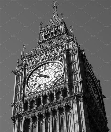 Big Ben London In Black And White Stock Photo Containing Ben And Big