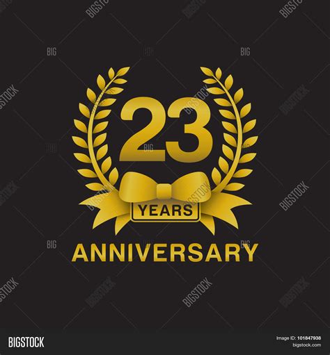 23rd Anniversary Vector And Photo Free Trial Bigstock
