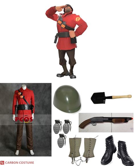 Tf2 Soldier Costume Carbon Costume Diy Dress Up Guides For Cosplay