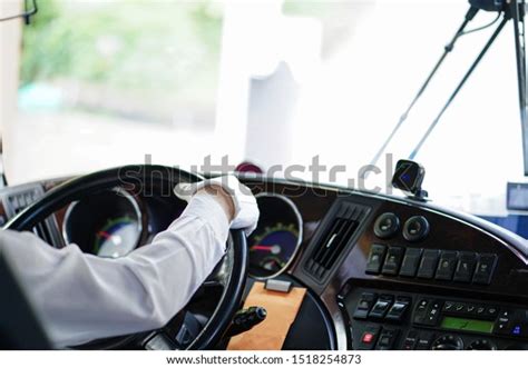 Tourist Bus Driver Dressed Appropriately Wears Stock Photo 1518254873
