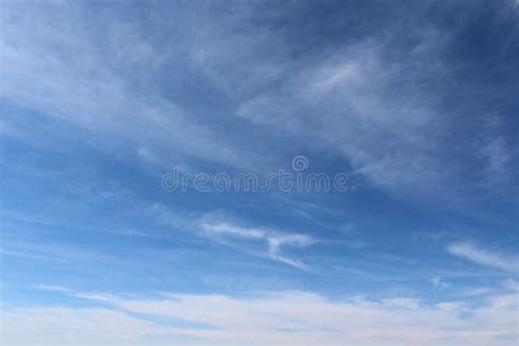 Background Of Clear Blue Cloudless Sky On A Sunny Day Stock Image
