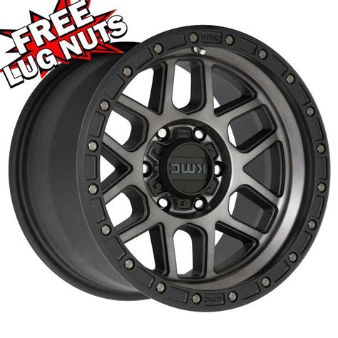 18 Pouces 18x9 Kmc Km544 Mesa Noir Gris Jantes 5x5 5x127 18 Ebay