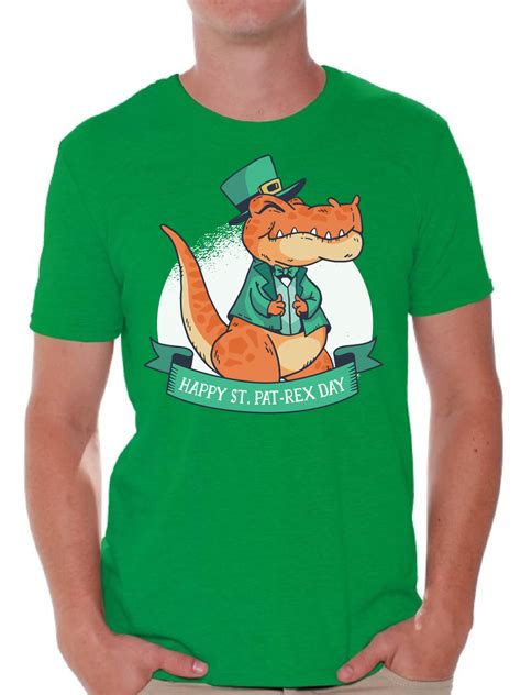 Awkward Styles Saint Patricks Day T Shirt Irish Pat Rex T Shirts For