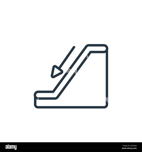 go down outline vector icon thin line black go down icon flat vector simple element