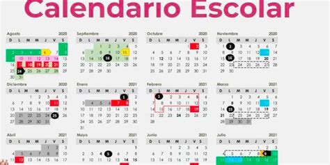 Calendario Ciclo Escolar 2020 2021 Parques Alegres Iap