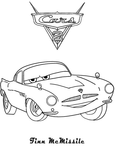 Some of the coloring pages shown here are disney cars 2 coloring disney cars 2 coloring color click on the coloring page to open in a new window and print. AUSMALBILDER CARS FINN MCMISSILE - Ausmalbilder