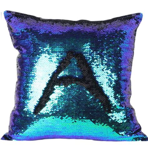 Magic Mermaid Sequin Reversible Cushion Cover 40cmx40cm Color Changing