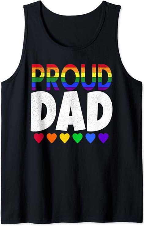 Amazon Com Proud Lgbtq Dad Gifts For Pride Month March Tank Top Clothing