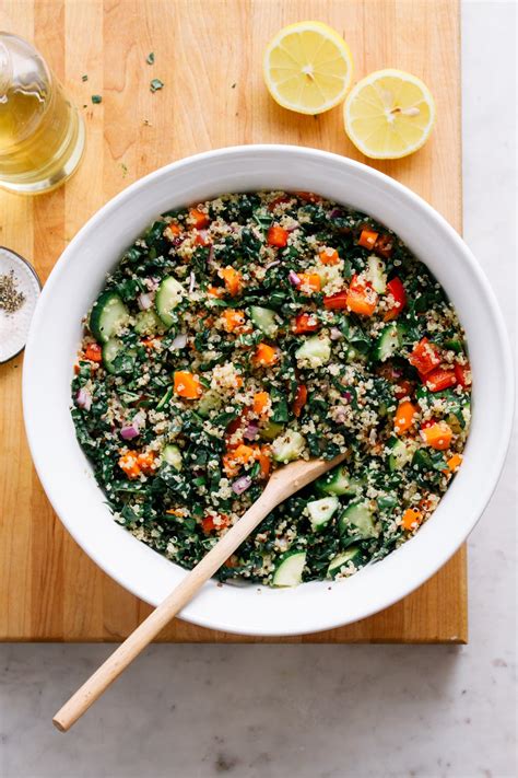 Kale Quinoa Salad Healthy Easy Recipe The Simple Veganista