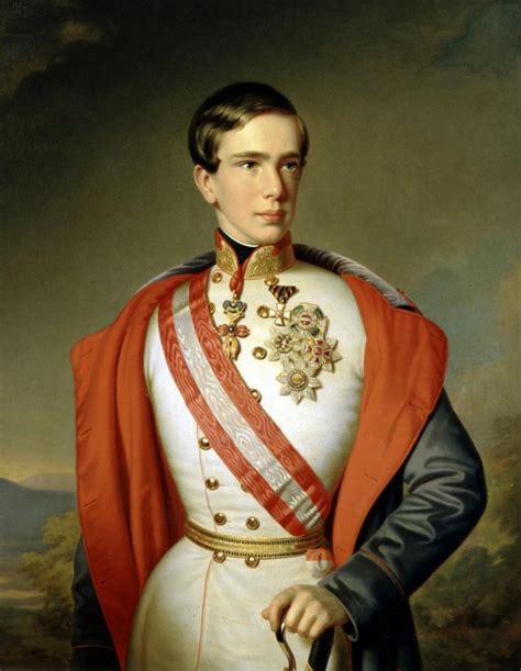An Young Franz Joseph In Military Uniform 1851 Raustriahungary