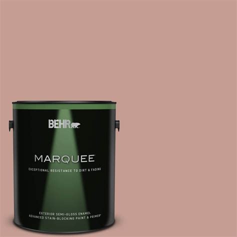 Behr Marquee 1 Gal S170 4 Retro Pink Semi Gloss Enamel Exterior Paint