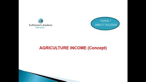 In defining technical change he included both. Agriculture income (Concept) - (Tutorial in Tamil) - YouTube