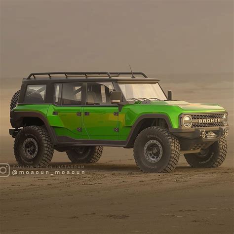 New Ford Bronco Rendered Looks Stunning In Five Door Trim Autoevolution