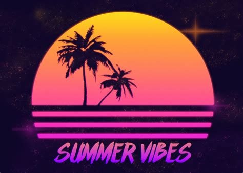 Summer Vibes Poster By Sarah Richford Displate
