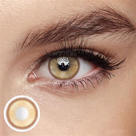 Myeyebb Magic Coral Gold Brown Colored Contact Lenses