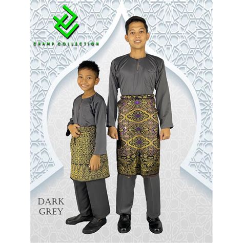 Terdapat pelbagai baju melayu antaranya ialah baju melayu teluk belanga. baju melayu budak dan dewasa (Teluk Belanga) GREY | Shopee ...