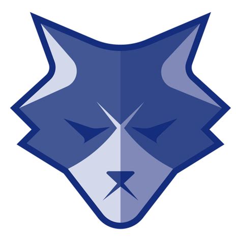 Blue Angry Wolf Logo Transparent Png And Svg Vector File