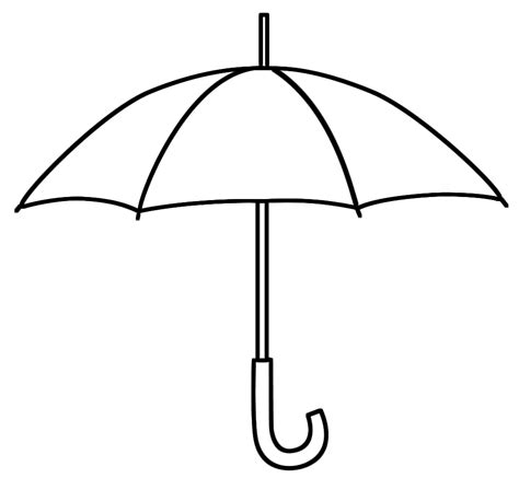 Printable Coloring Pages of Umbrella To Color - Coloring Pages