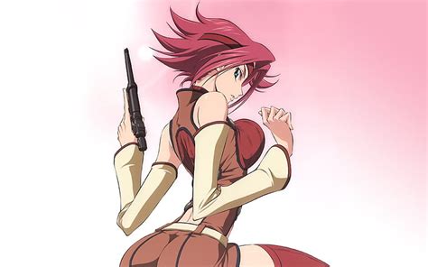 Hd Wallpaper Red Haired Female Anime Illustration Code Geass Redhead Kallen Stadtfeld