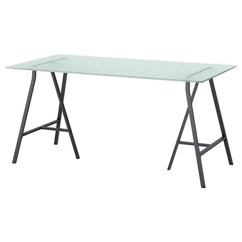 Glasholm Lerberg Tafel Glashoningraatpatroon Grijs Ikea