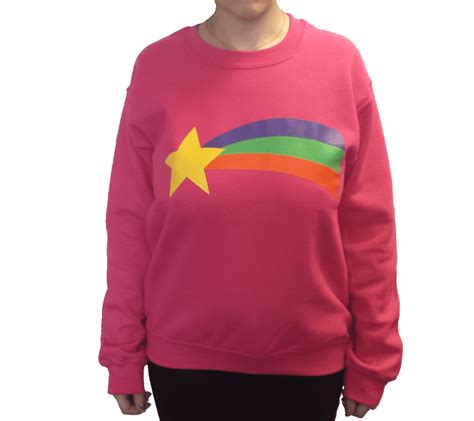 Mabel Pines Sweatshirt Gravity Falls Costume Pink Cosplay Rainbow Tv