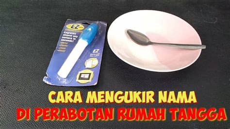 Beberapa contoh peralatan rumah tangga yang menghemat ruang. CARA MENGUKIR NAMA DI PERABOTAN RUMAH TANGGA - YouTube