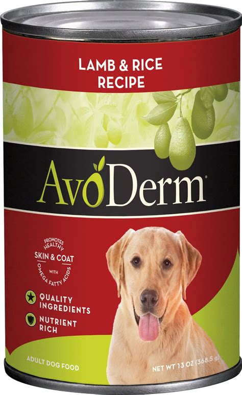 Avoderm Natural Lamb Meal And Rice Formula Canned Dog Food 13 Oz Case
