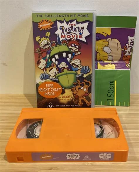 THE RUGRATS MOVIE VHS Video Tape Film Orange Cassette Tape