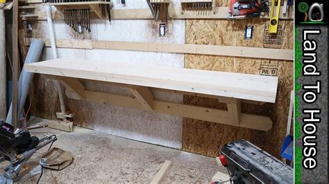 Diy Wall Mount Workbench Build A Workshop 54 Youtube Workbench