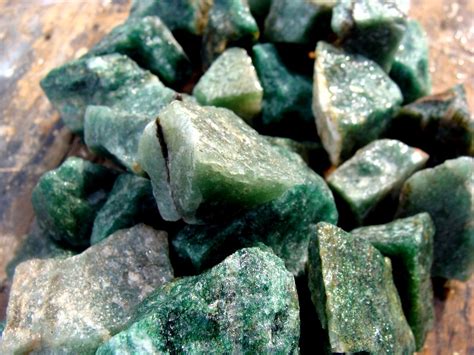 Some rock types are very distinctive, like volcanic breccia (as the rounded pebble in the picture), and you could often. dark green aventurine quartz rock rough for tumbling polishing