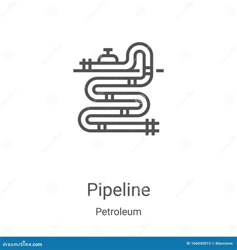 Pipeline Icon Vector From Petroleum Collection Thin Line Pipeline