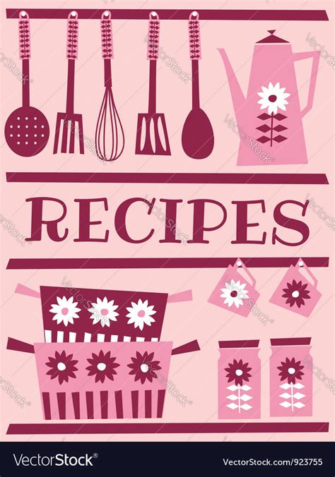 Free to download and print. Recipe card design Royalty Free Vector Image - VectorStock