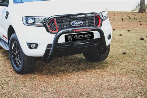 Ford Ranger Thunder Pdc Nudge Bar Black Artav Stainless Steel