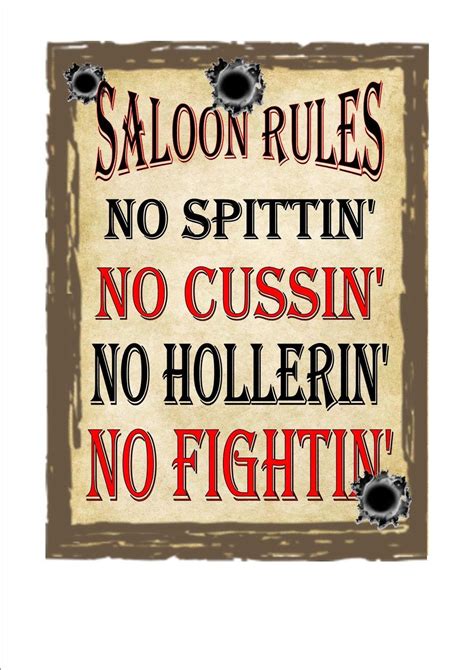 Wild West Cowboy Saloon Bar Vintage Style Retro Metal Sign Pub Sign