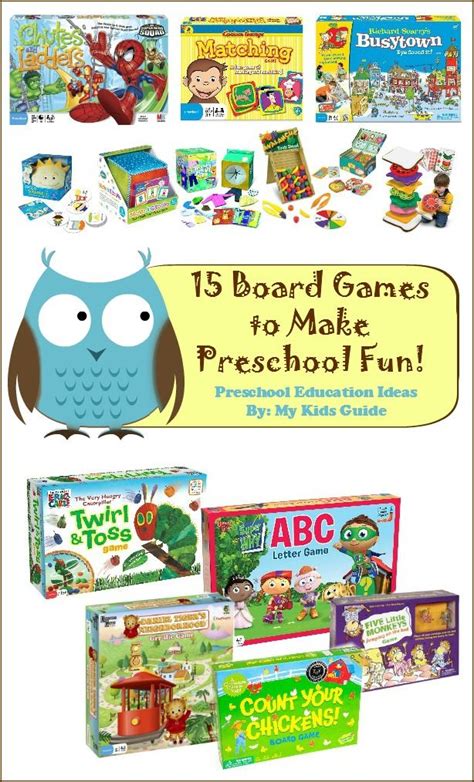 15 Fun Board Games For Preschoolers Plays The Ojays