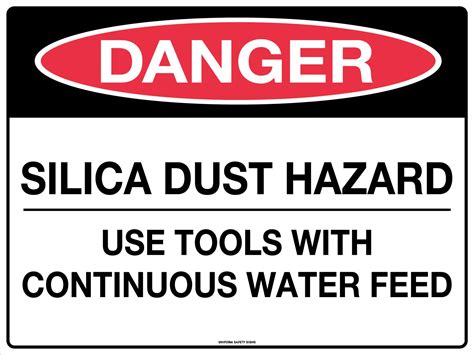 Danger Silica Dust Hazard Use Tools Etc Asbestos And Silica Dust Uss