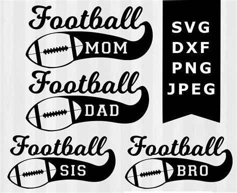 Download Super cute Family football svg bundle. Make family ...
