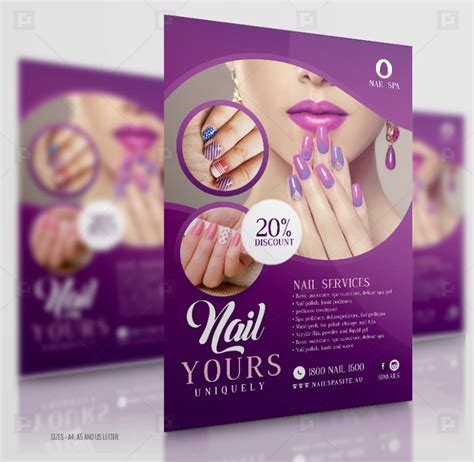 Nail Salon Promotional Flyer Psdpixel