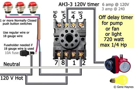 The same relay is turned off when timer reaches/exceeds its set value. How to wire off delay timer