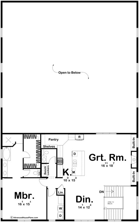 1 Bedroom Barndominium Style Shop House Plan Lockwood