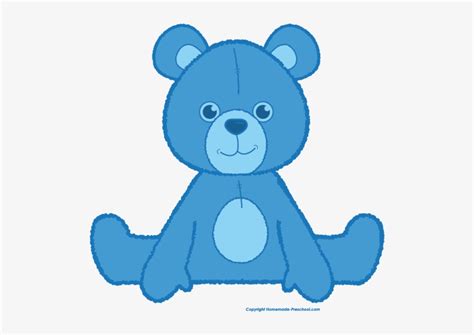 Blue Teddy Bear Clipart Blue Teddy Bear Clip Art Png Image Transparent