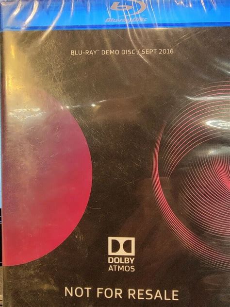 Dolby Atmos Blu Ray Demo Disc Sep 2016 Genuine New Sealed Ships