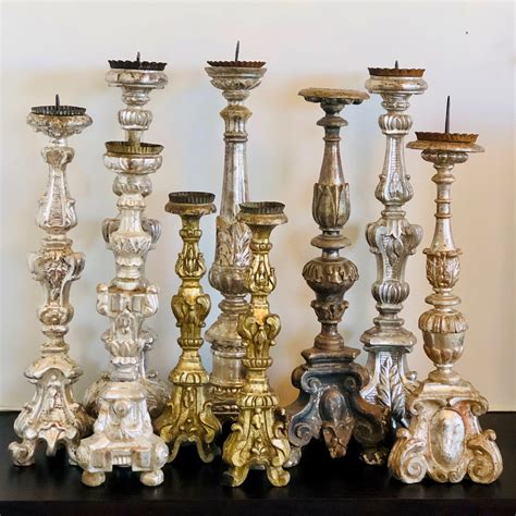 A Wonderful Collection Of Antique Candlesticks European Antiques