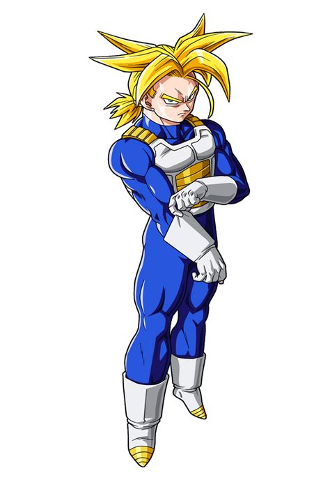 Dbz Trunks Ssj With Saiyan Armor Render By Luishatakeuchiha On Deviantart