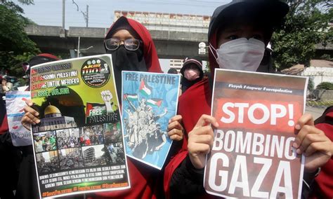 Aksi Bela Palestina Di Kedubes AS Jakarta