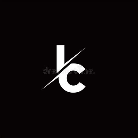 IC Logo Letter Monogram Slash With Modern Logo Designs Template Stock